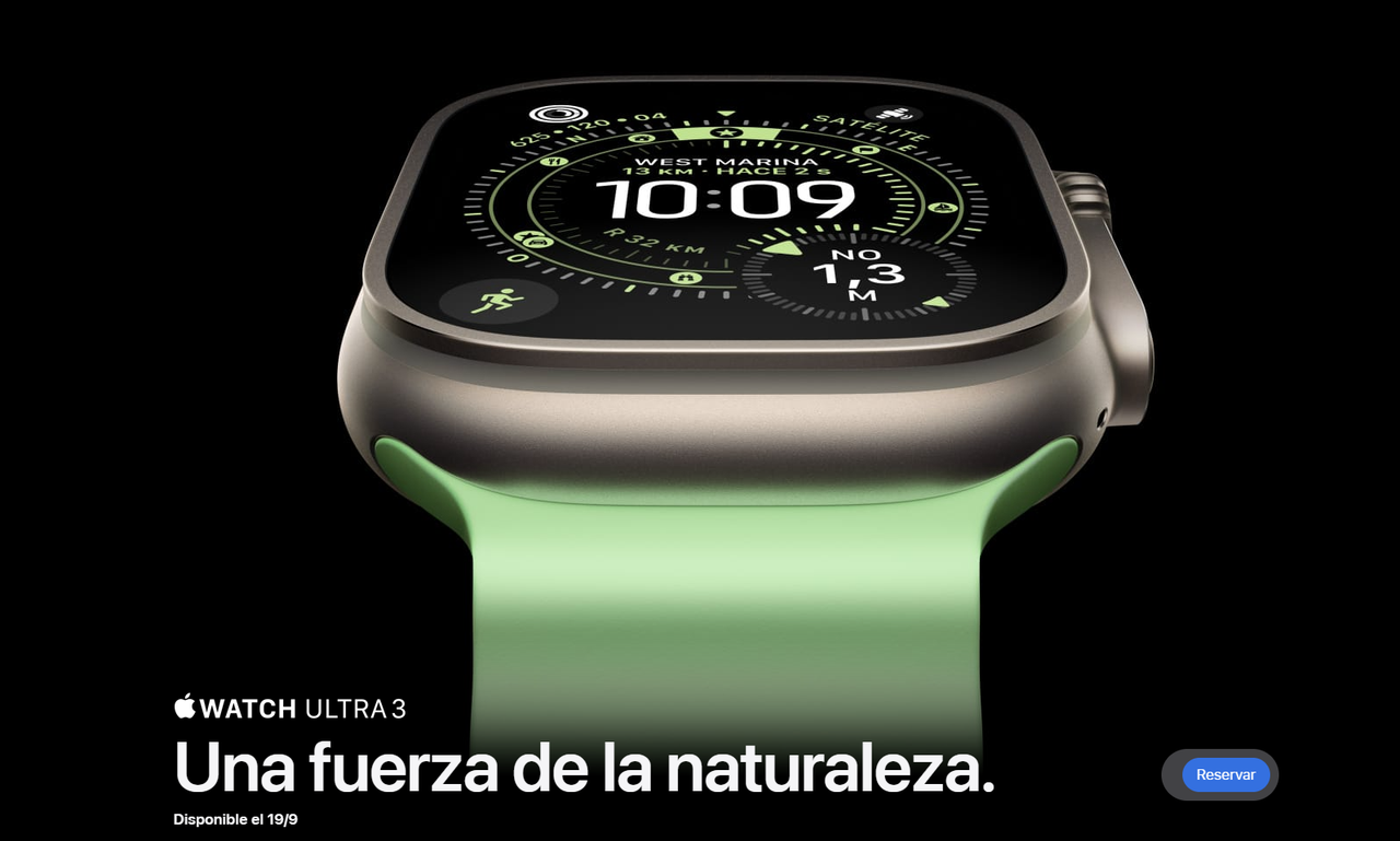 Apple Watch Ultra 3 con SOS satelital, batería de 42 horas y nuevas funciones de salud: Precio y disponibilidad