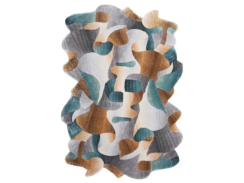 Lustrous Sheen Viscose Wool Carpet Rug