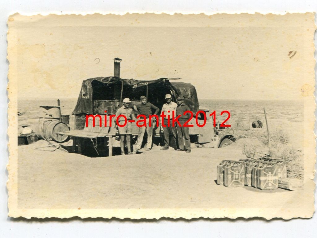 Foto, Wehrmacht, LKW, Feldküche, Libyen, Afrikak