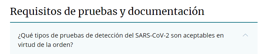 Requisitos de pruebas y documentación - Coronavirus en USA: Nuevos requisitos, test, trámites - Foro USA y Canadá