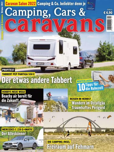 Cover: Camping, Cars und Caravans Magazin No 10 Oktober 2022 Cover: Camping, Cars und Caravans Magazin No 10 Oktober 2022