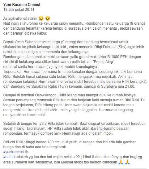 Facebook Yuni Rusmini Chanel