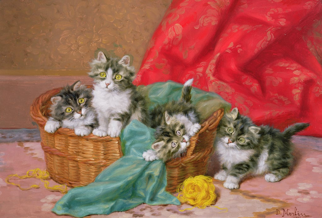 Daniel-Merlin-Mischievous-Kittens-Meister-Drucke-154298