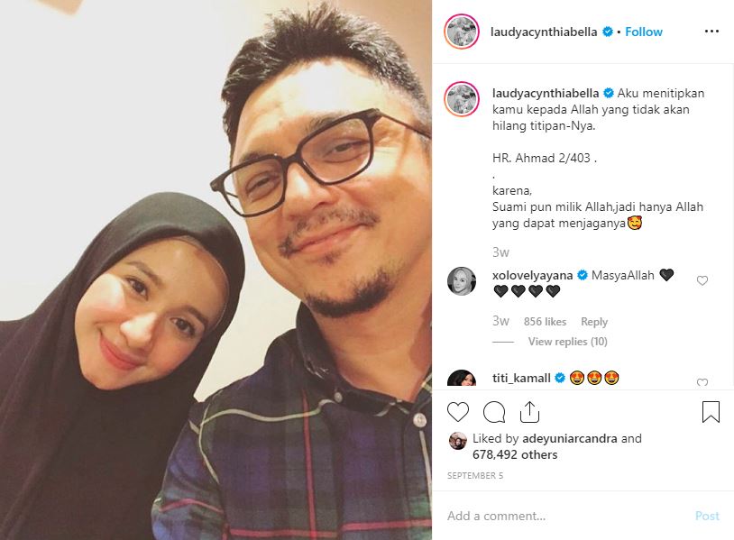 Unggahan di instagram