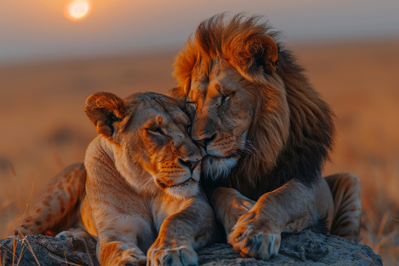 Lion safari experience in Amboseli Kenya