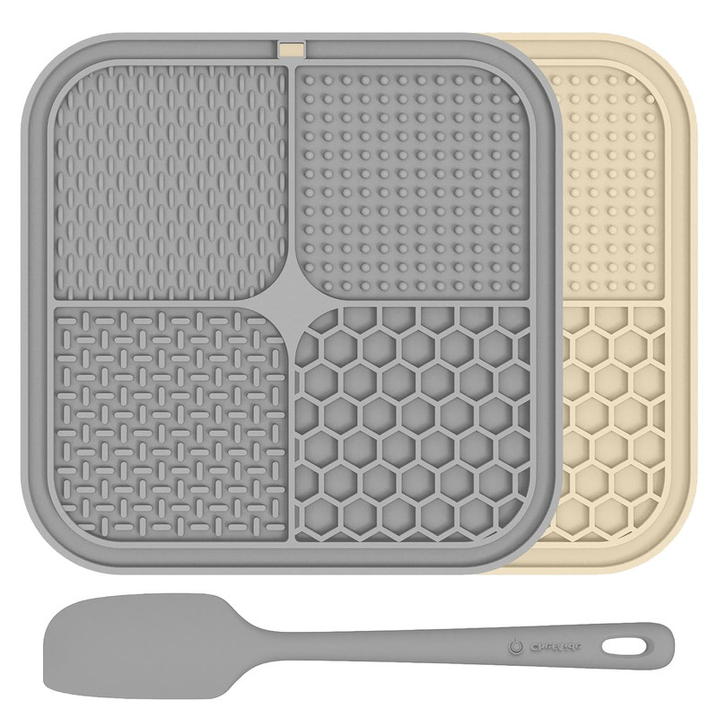 ChefAide Lick Mat 2-Pack with Suction Cups