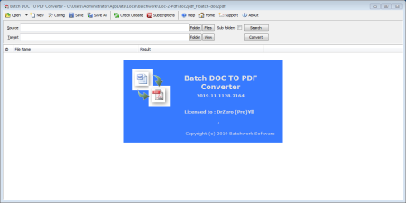 Batch Word to PDF Converter 2019.11.1128.2164