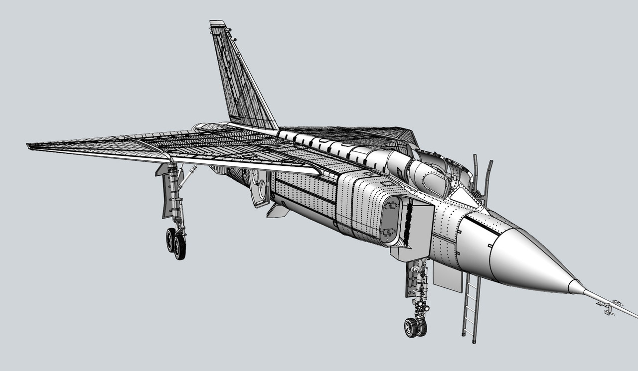 1-48-1-72-avro-canada-cf-105-arrow-3d-printed-kit-project-by-zsolt
