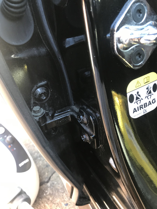 Driver Door Rear Latch Cleaned