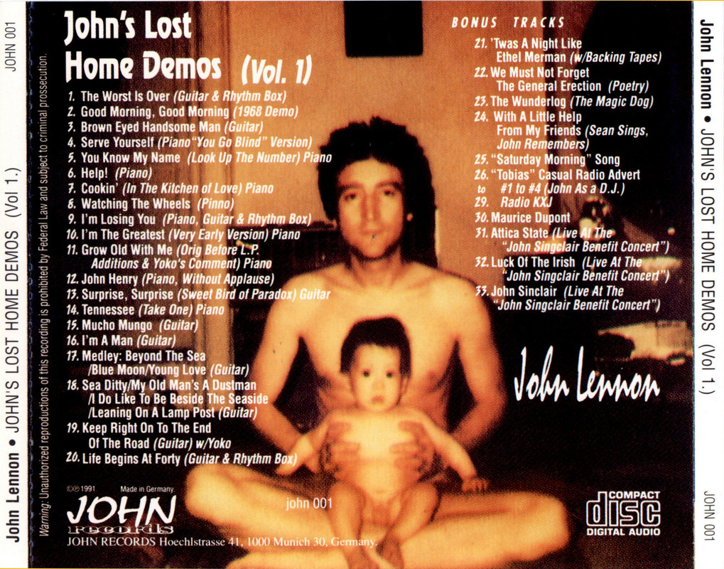 John Lennon - Teddy Boy - bootleg LP from 1981(?) : r/beatles