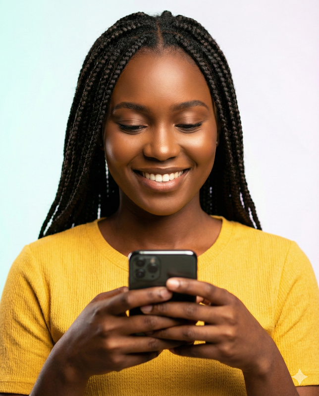 Image décorative pour le formulaire de contact avec cloche 3D, étoiles et créateurs.