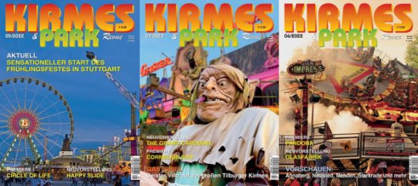 Cover: Kirmes und Park Revue Magazin No 05, 06, 07 Mai-Juli 2022