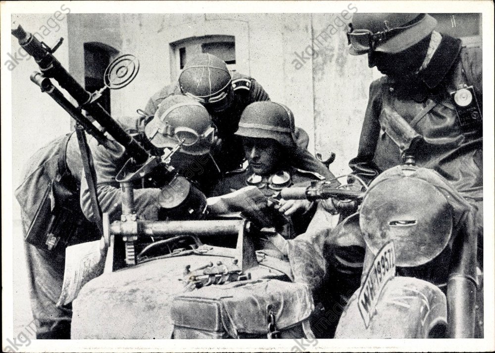 Infanterie, Wehrmacht, Kradspähtrupp, Motorrad