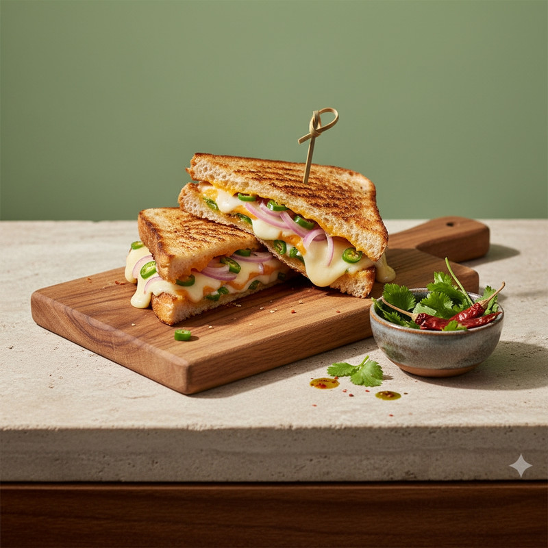 0113 CHEESE CHILLI ONION GRILL SANDWICH