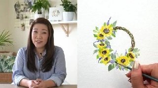 Loose Florals Paint a Watercolor Wreath in 5 Steps
