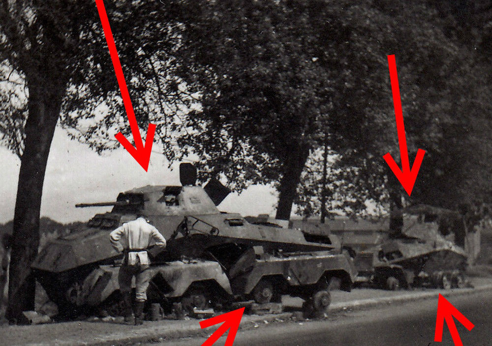 Sd.Kfz.231 (8-Rad)  Sd.Kfz.232 (8-Rad) Frankreic