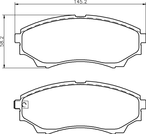 Ceramic Front Brake Pad Set Ceramic Front Brake Pad Set