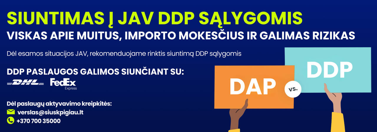 DDP sąlygos