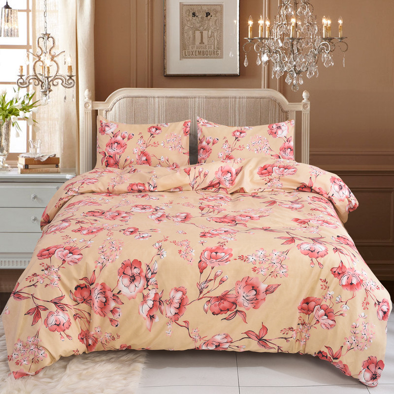 Luxury Floral Duvet Bedding Set