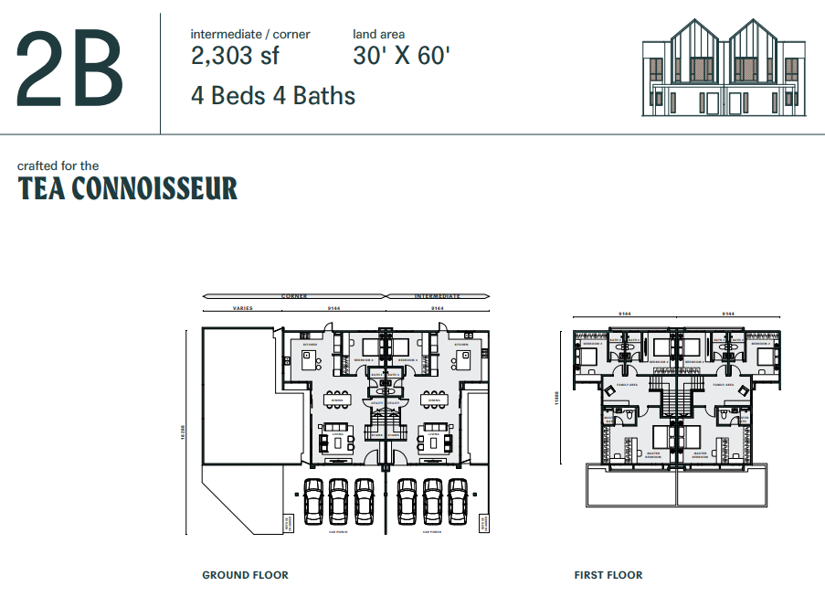 Birchpark Type E floor plan in Eco Forest, Semenyih, Selangor
