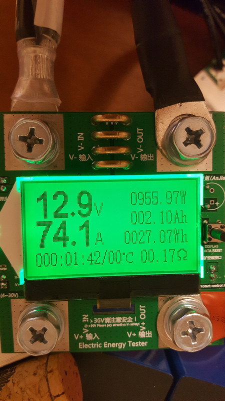 Efficiency Test used 956W