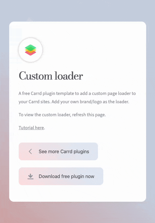 customloader-carrdplugin