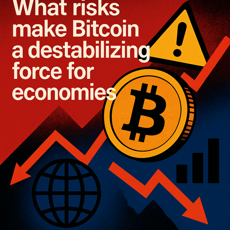 What risks make Bitcoin a destabilizing force for economies