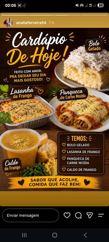 Banner Aline Delícia de Caldos