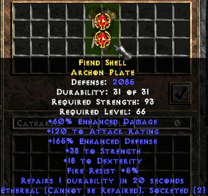 Def 2 High Shell Fiend Shell Ap - Topic - d2jsp