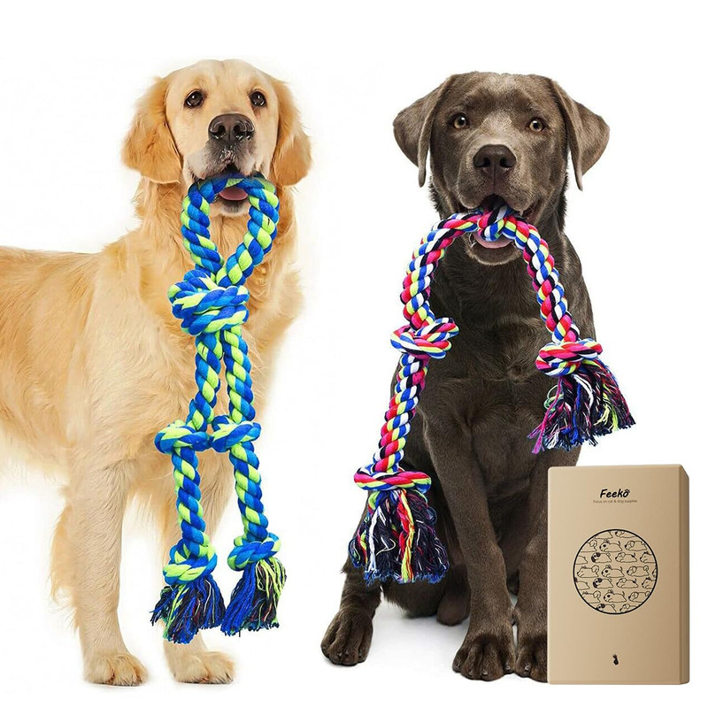 Feeko Heavy Duty Rope Dog Toys 2-Pack