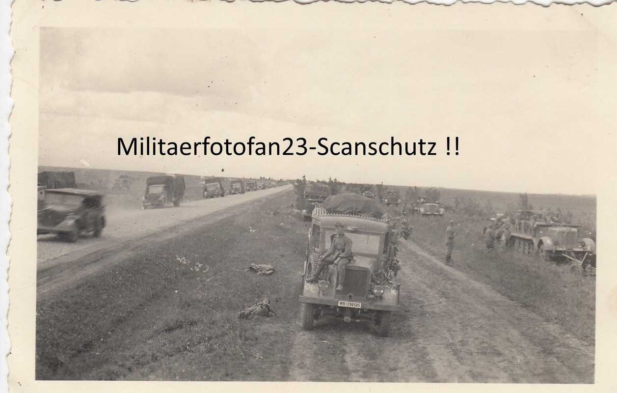 11.Pz.Div.in der Ukraine Vormarschstraße Einheit