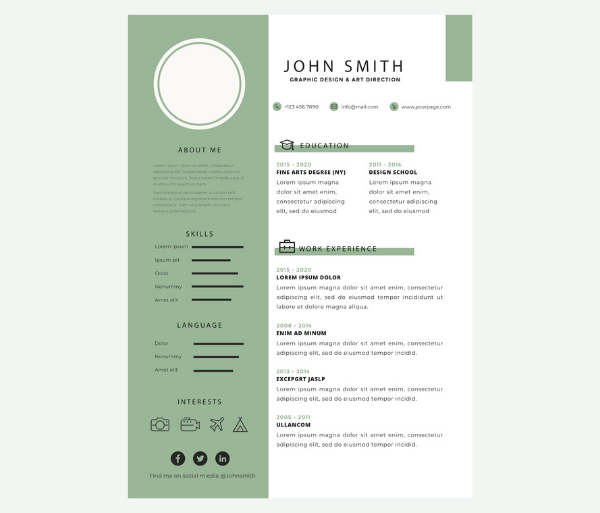 Free Download Corporate Resume Template by Amir Hussain