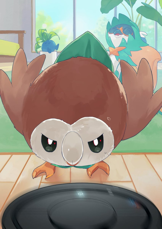 rowlet-oddish-and-decidueye-pokemon-and-
