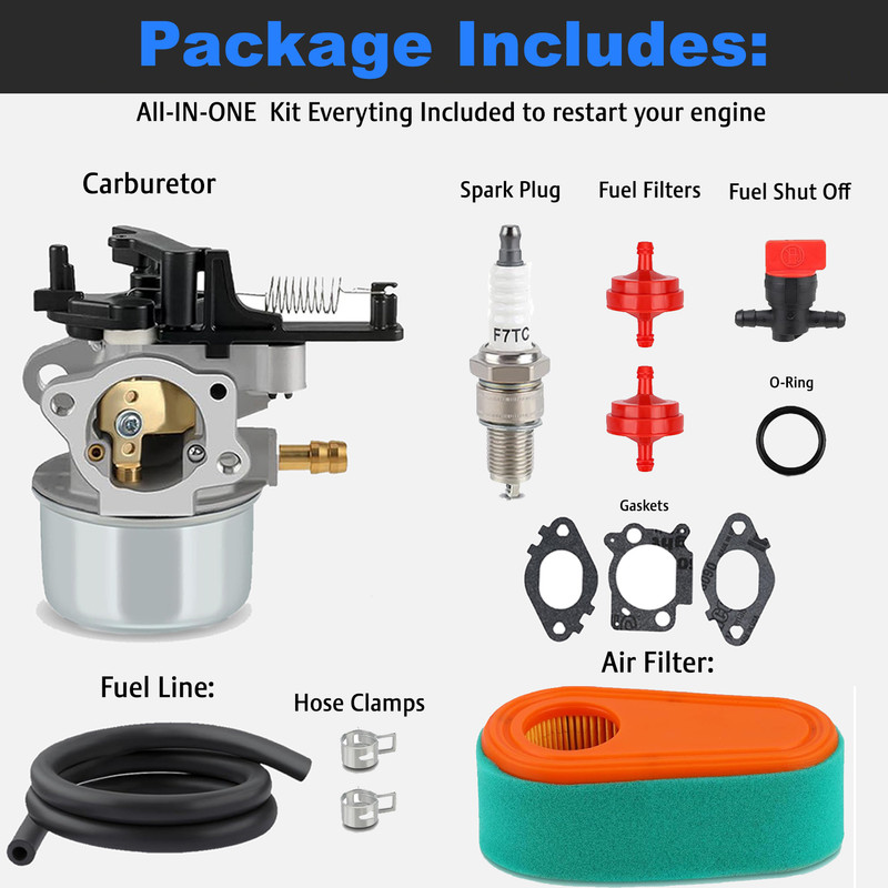 Carburetor Replacement for Ruixing model 216852 on Briggs and