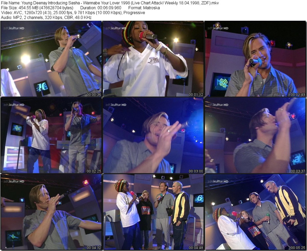 Young Deenay Introducing Sasha - Wannabe Your Lover 1998 (Live Chart Attack! Weekly 18.04.1998, ZDF)