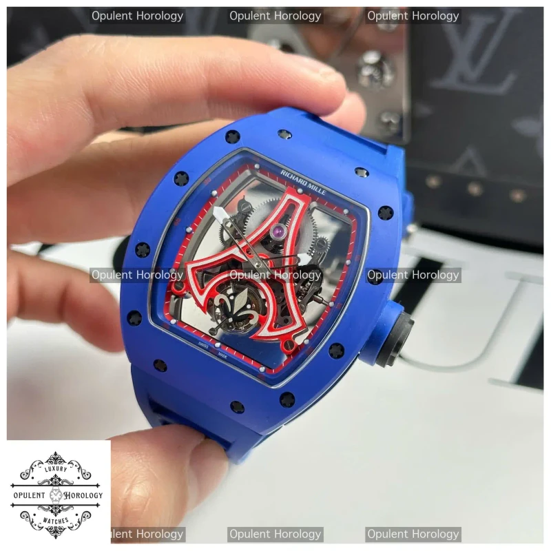 Richard Mille RM52-03 PSG Blue Ceramic - 42.7 mm Replica