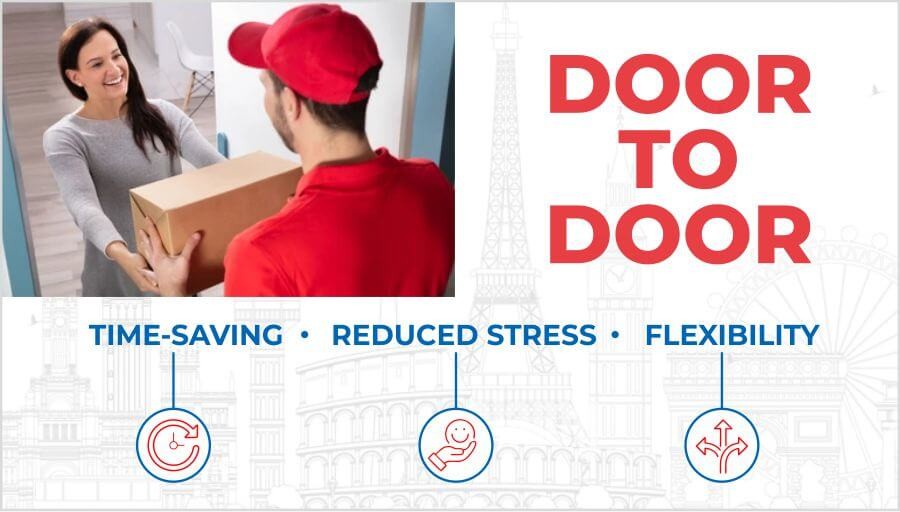 Door-to-door pickup and delivery service