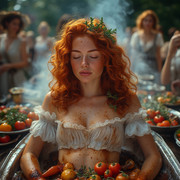 Garden wedding cooking oil Redhair 0 03