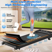 Compact Foldable Walking Pad Treadmill Space Saving Storage