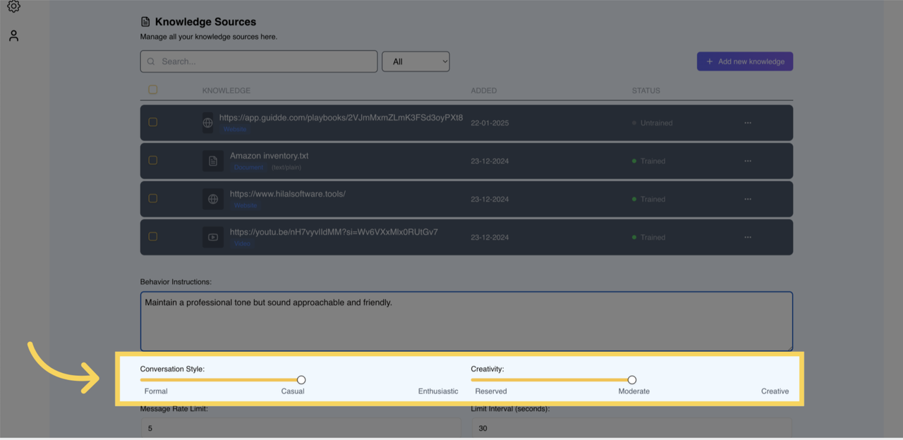 Conversation Style & Creativity