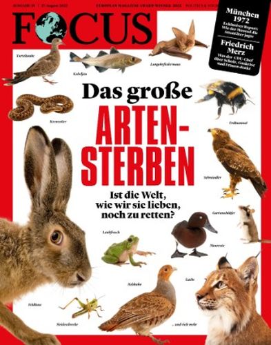 Cover: Focus Nachrichtenmagazin No 35 vom 27  August 2022
