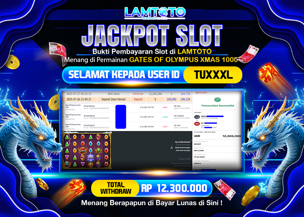 BUKTI JACKPOT LUNAS LAMTOTO