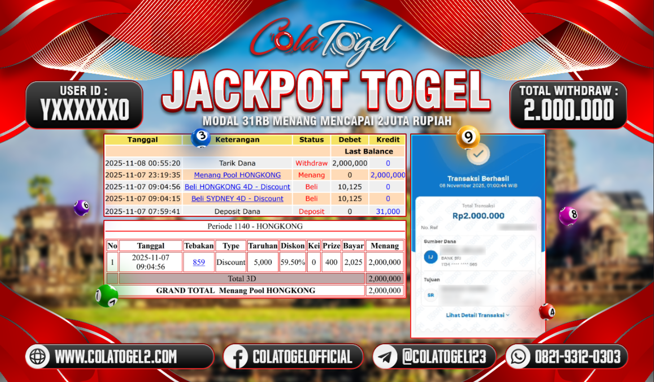 JACKPOT HONGKONG LOTTO!!