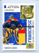 2003-04 ITG Action Jerseys #M-253 [Roberto Luongo] [Florida Panthers] [Franchise] [~100] [swatch=red