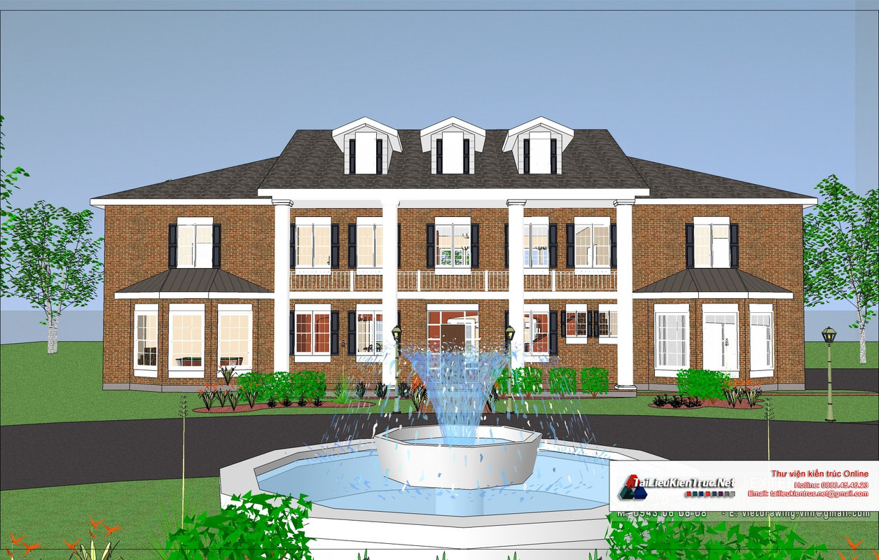 9-model-phoi-canh-3d-file-sketchup-biet-thu-lau-dai-phap-co68 (3