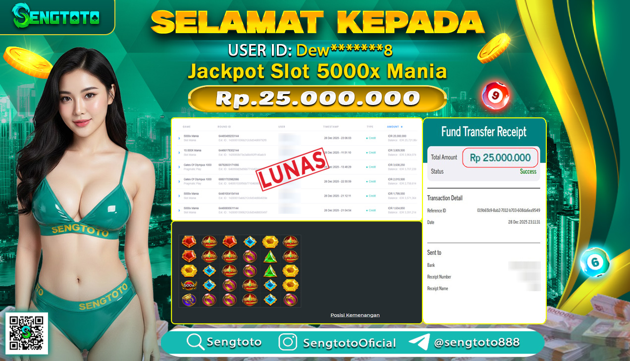 BUKTI PEMBAYARAN SLOT 5000X MANIA