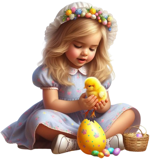 EasterGirl&Chick9AImadeByLoriM3-24