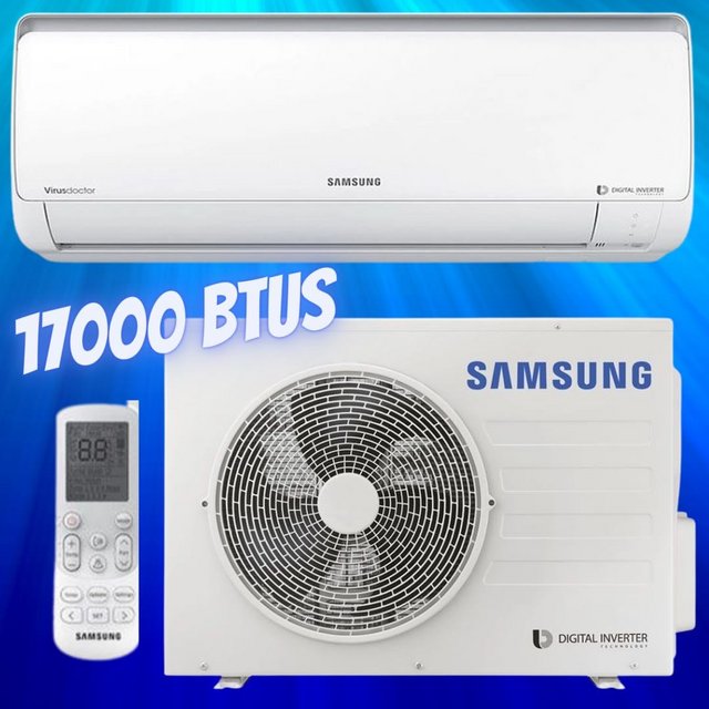 Ar Condicionado Split Digital Inverter Samsung 17000 Btus Frio 220v Monofasico Ar18nvfpcwknaz