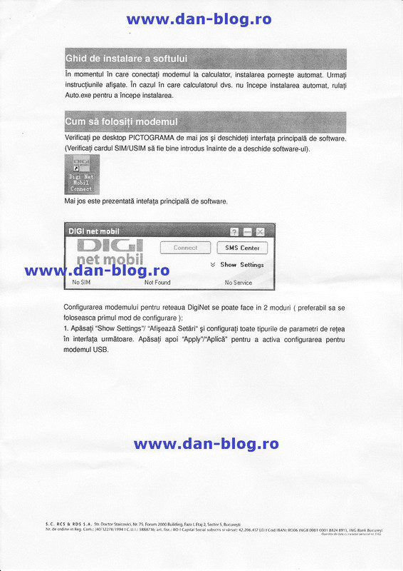 Modem USB Digi Net Mobil model HSDPA 3 — Postimages