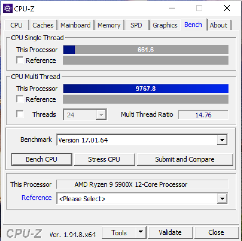 CPU-Z 1 Ryzen 9 5900X